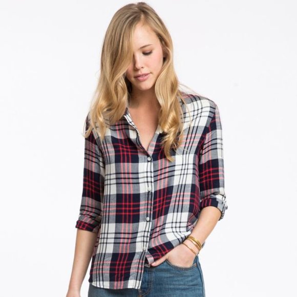 MARINE LAYER Anita Plaid Button Down - Picture 1 of 8